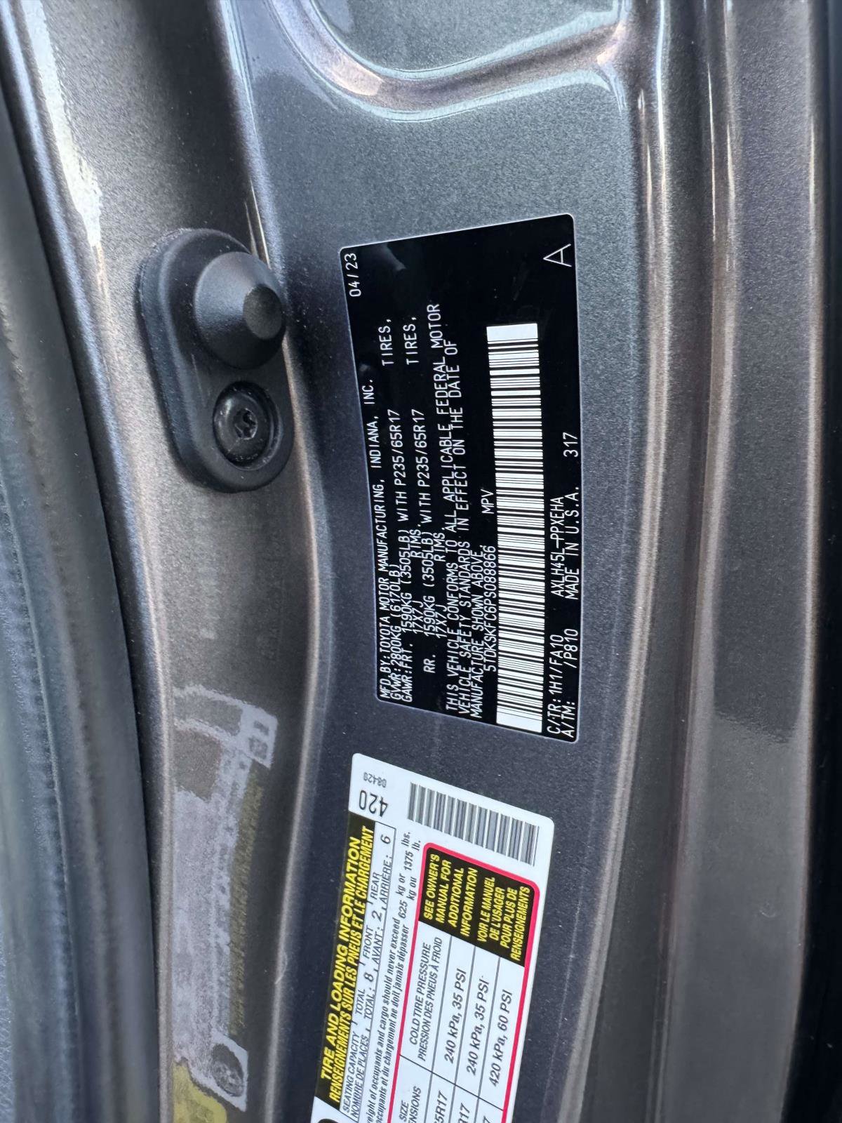 Certified 2023 Toyota Sienna LE image 20