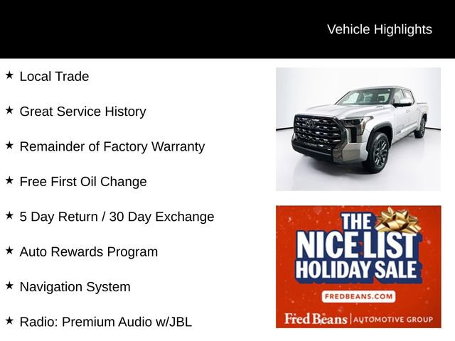 Used 2025 Toyota Tundra Platinum video 3