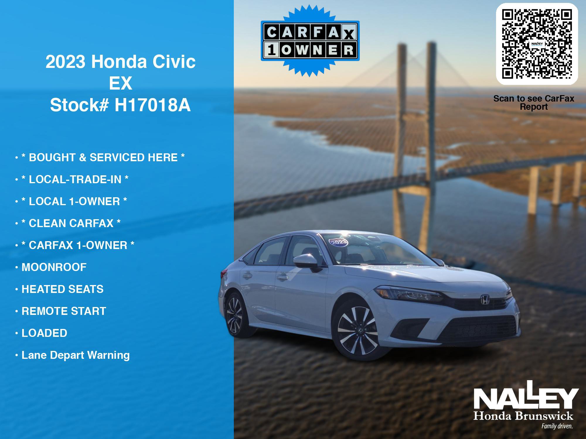 Certified 2023 Honda Civic EX image 7