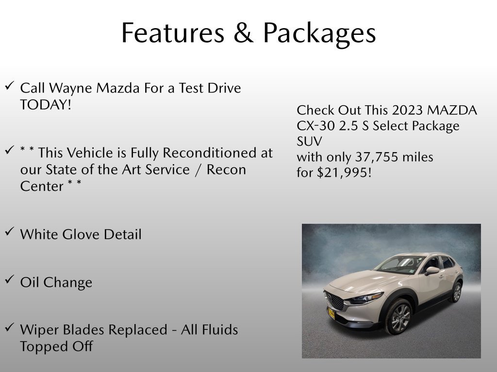 Certified 2023 MAZDA CX-30 AWD 2.5 S w/ Select Package image 4