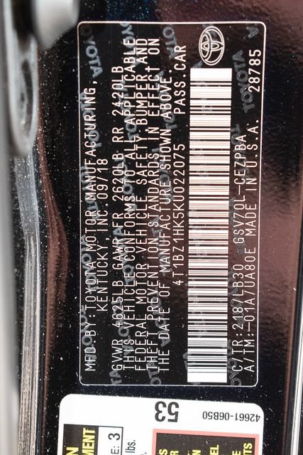 Used 2019 Toyota Camry XSE FWD image 35