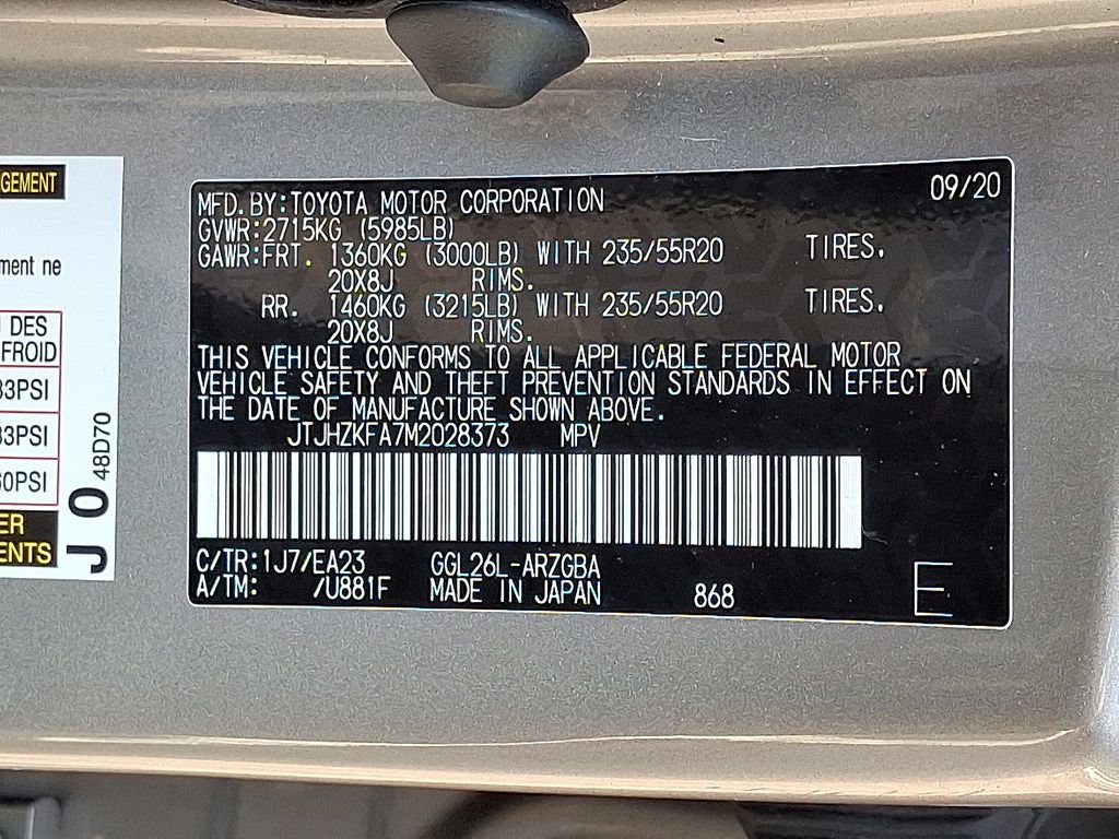 Used 2021 Lexus RX 350L Premium w/ Premium Package AWD/4WD image 29