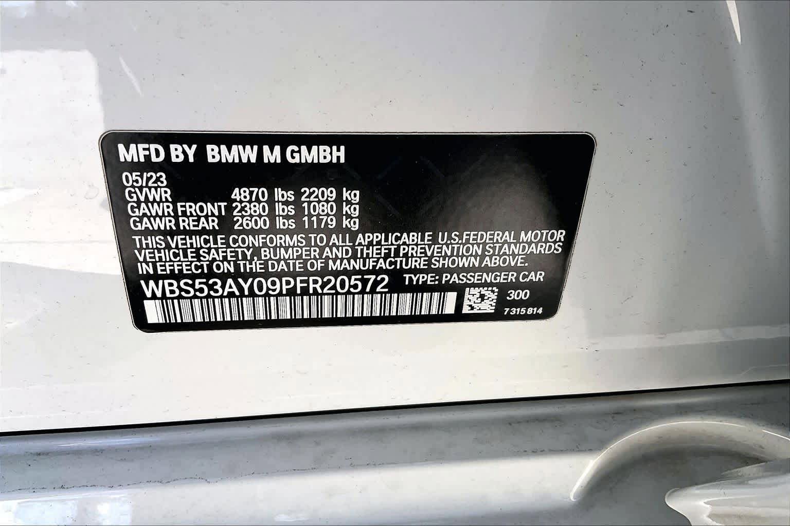 Used 2023 BMW M3 w/ Parking Assistance Package RWD image 37