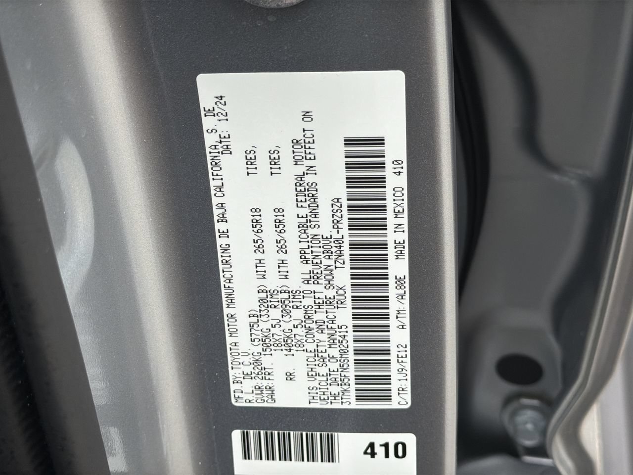 Used 2025 Toyota Tacoma TRD Sport RWD image 32
