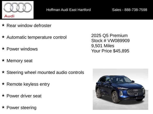Used 2025 Audi Q5 Premium w/ Convenience Package AWD/4WD image 18