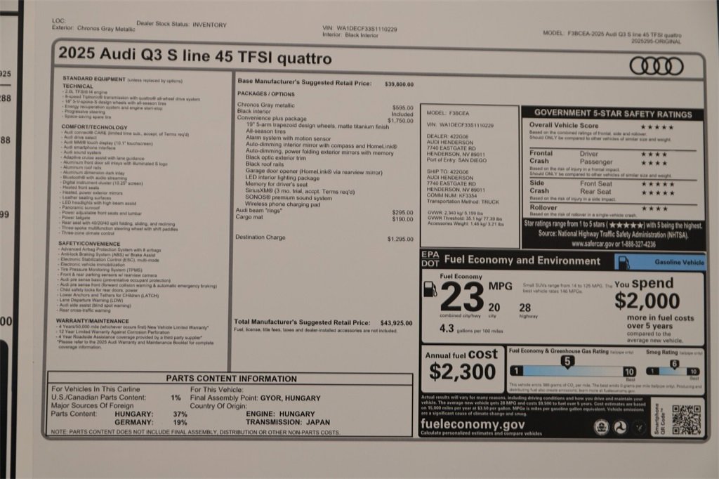 New 2025 Audi Q3 2.0T Premium image 31