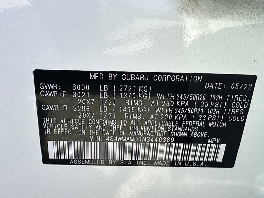 Used 2022 Subaru Ascent Limited image 28