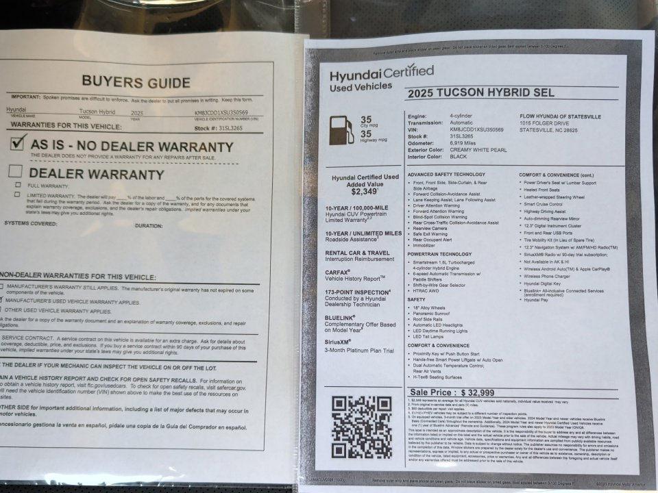 Certified 2025 Hyundai Tucson SEL image 33