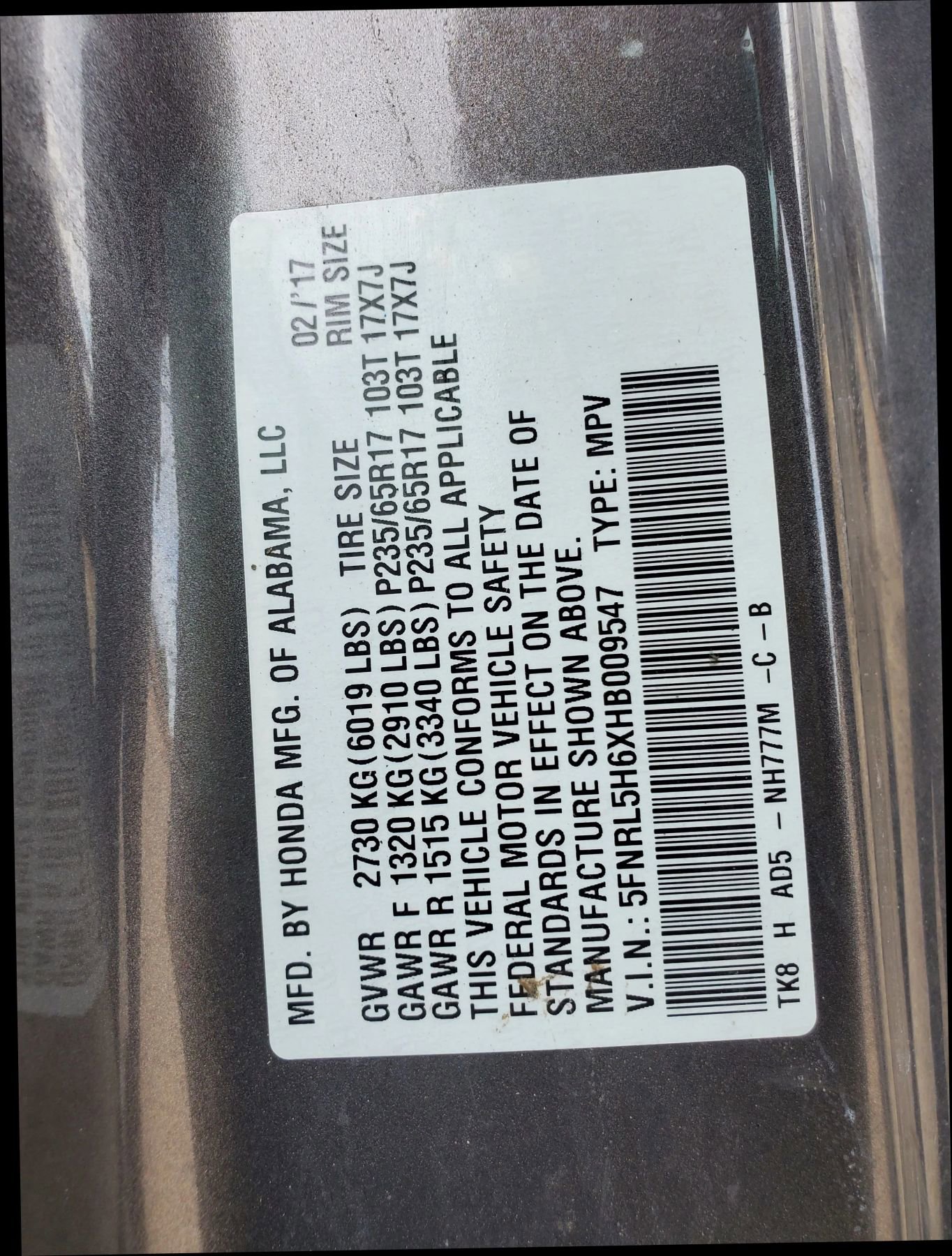 Used 2017 Honda Odyssey EX-L image 60