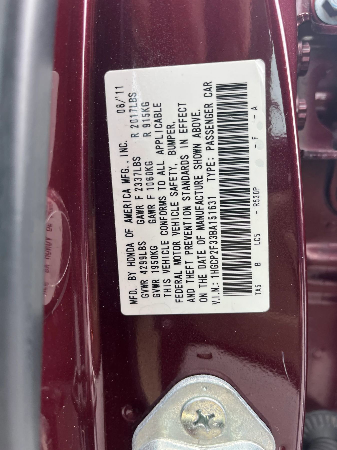 Used 2011 Honda Accord LX image 31