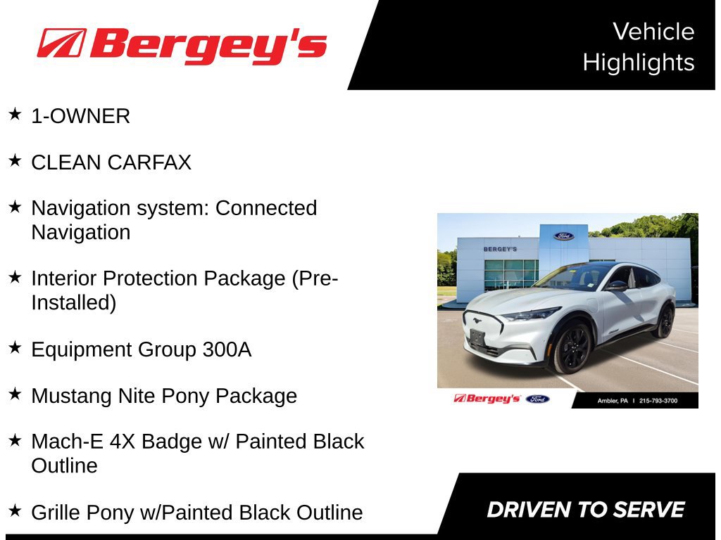 Certified 2023 Ford Mustang Mach-E Premium w/ Mustang Nite Pony Package AWD/4WD image 5