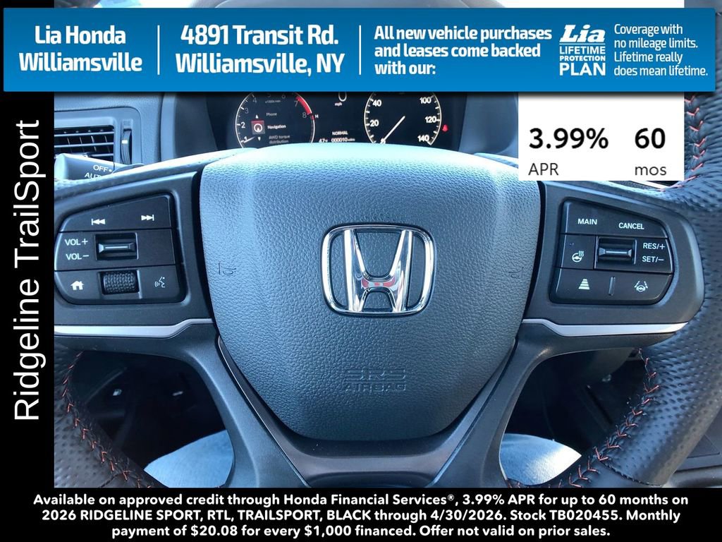 New 2026 Honda Ridgeline TrailSport image 15