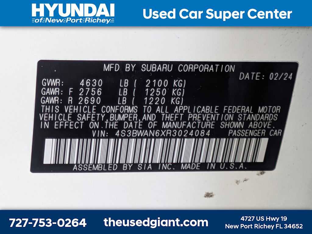 Used 2024 Subaru Legacy Limited AWD/4WD image 42
