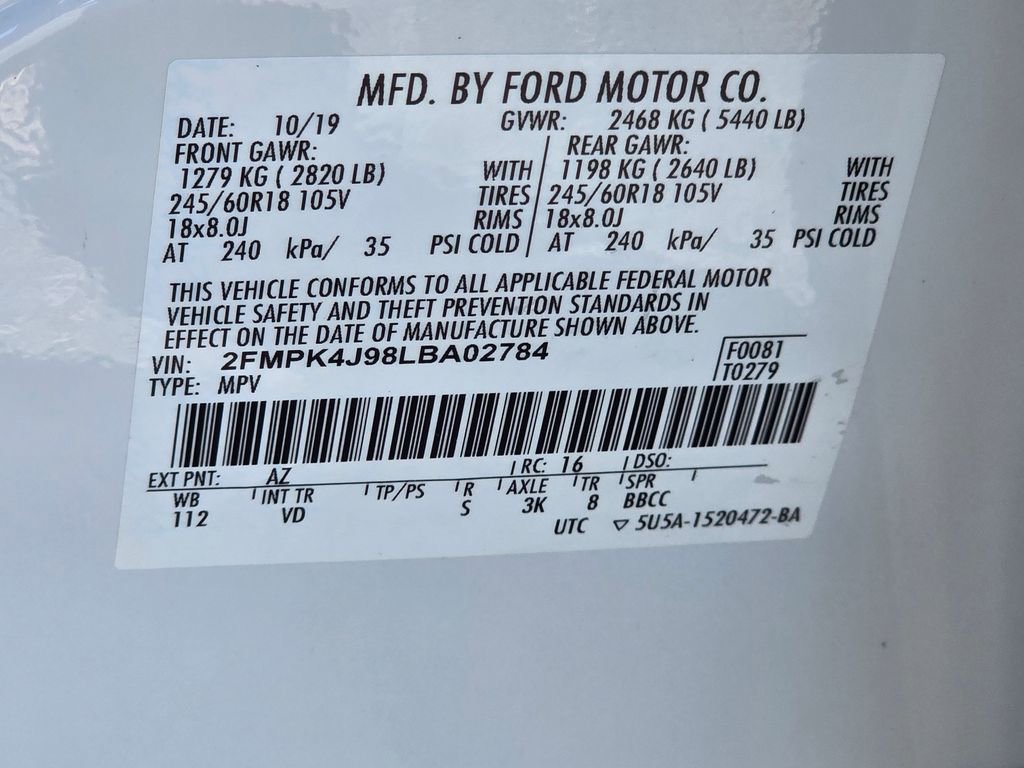 Used 2020 Ford Edge SEL w/ Convenience Package AWD/4WD image 28