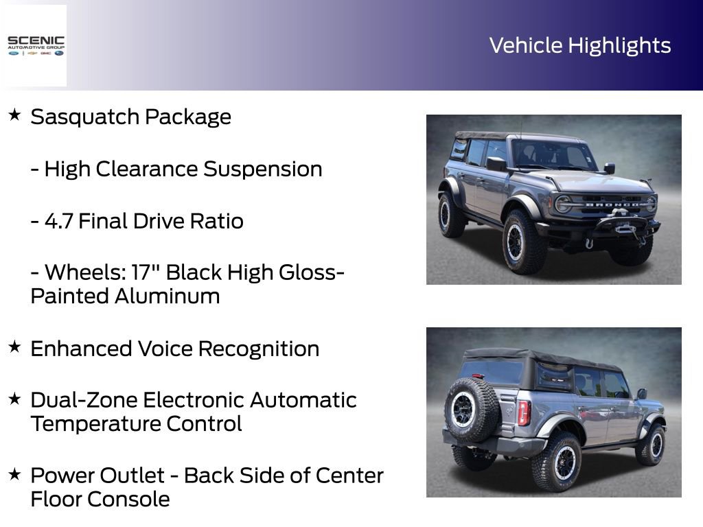 Used 2021 Ford Bronco Big Bend w/ Sasquatch Package AWD/4WD image 15