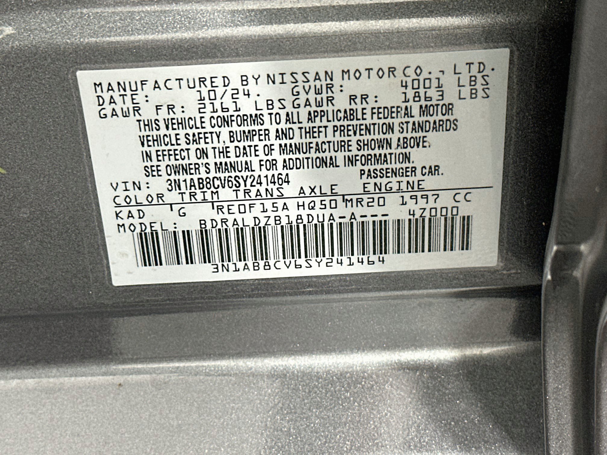 Used 2025 Nissan Sentra SV FWD image 12