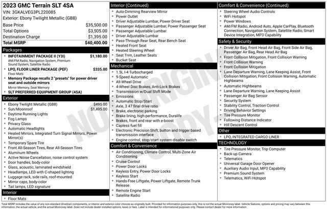 Certified 2023 GMC Terrain SLT w/ Infotainment Package II AWD/4WD image 26