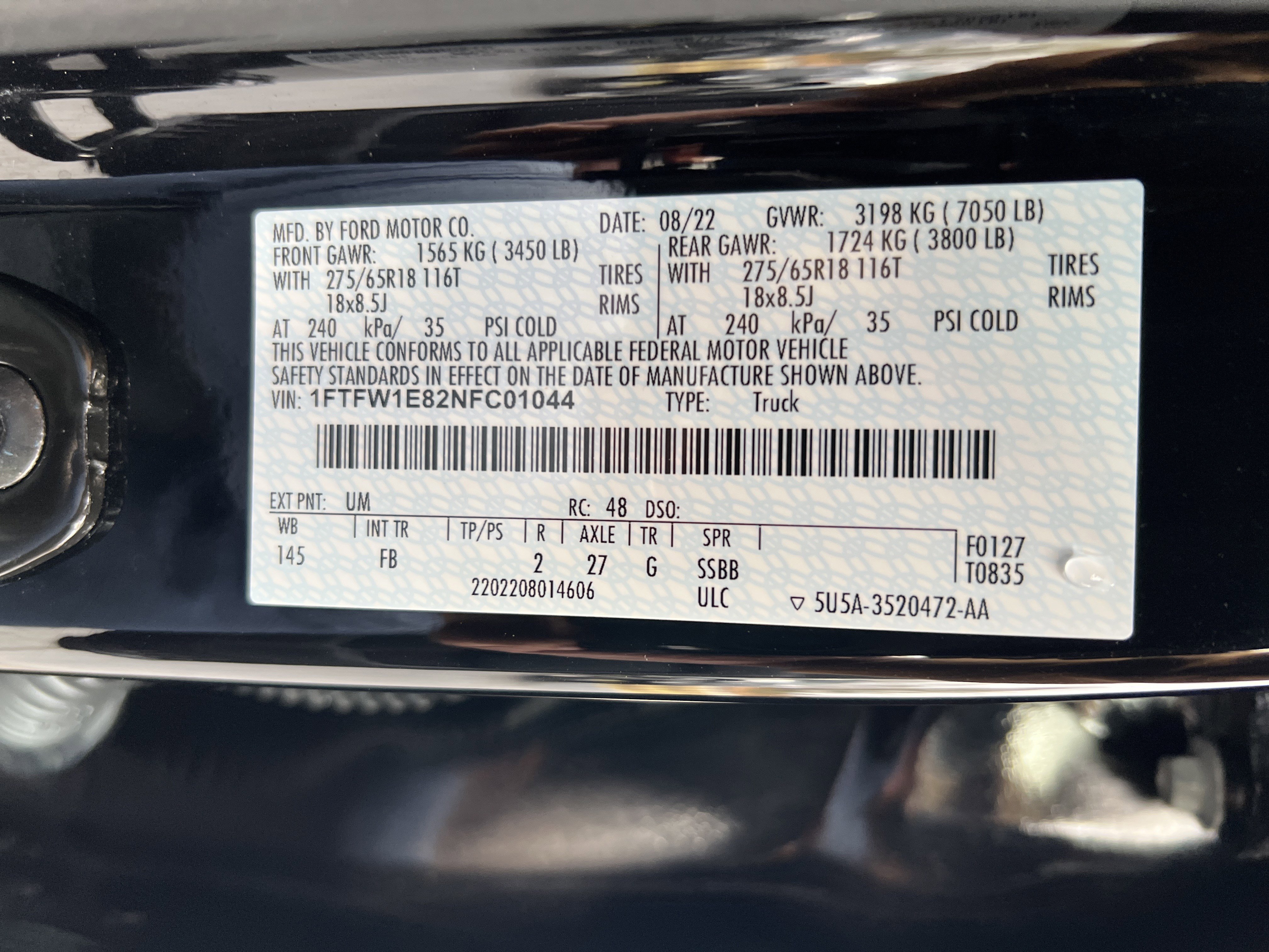 Certified 2022 Ford F150 XLT w/ Equipment Group 302A High image 34