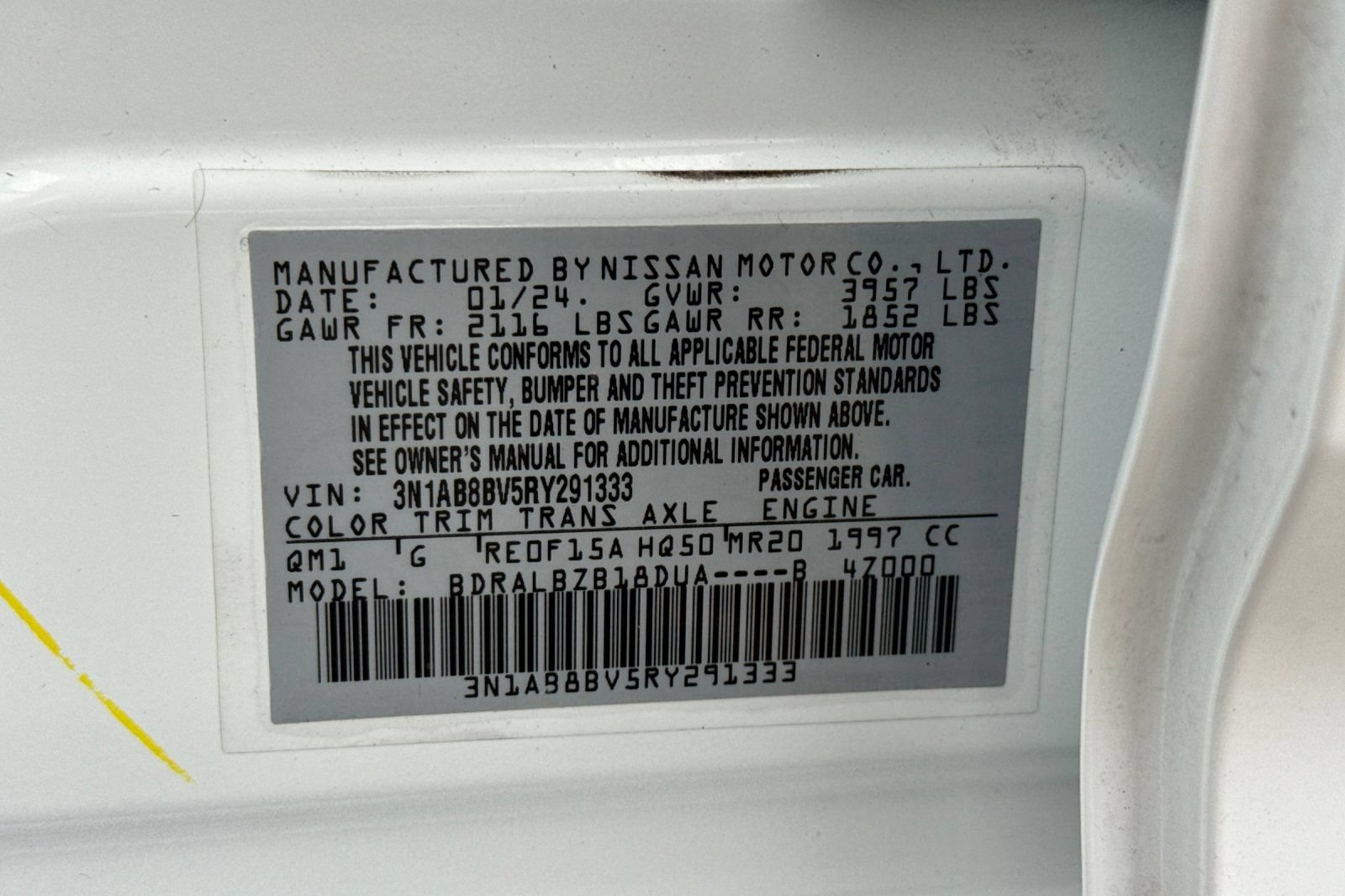 Used 2024 Nissan Sentra S FWD image 28