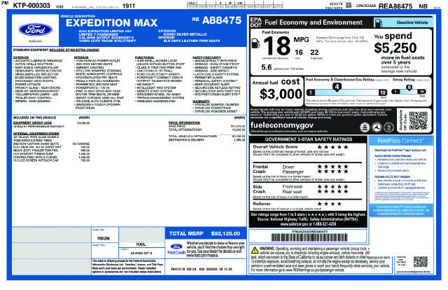 Certified 2024 Ford Expedition Max Limited AWD/4WD image 38