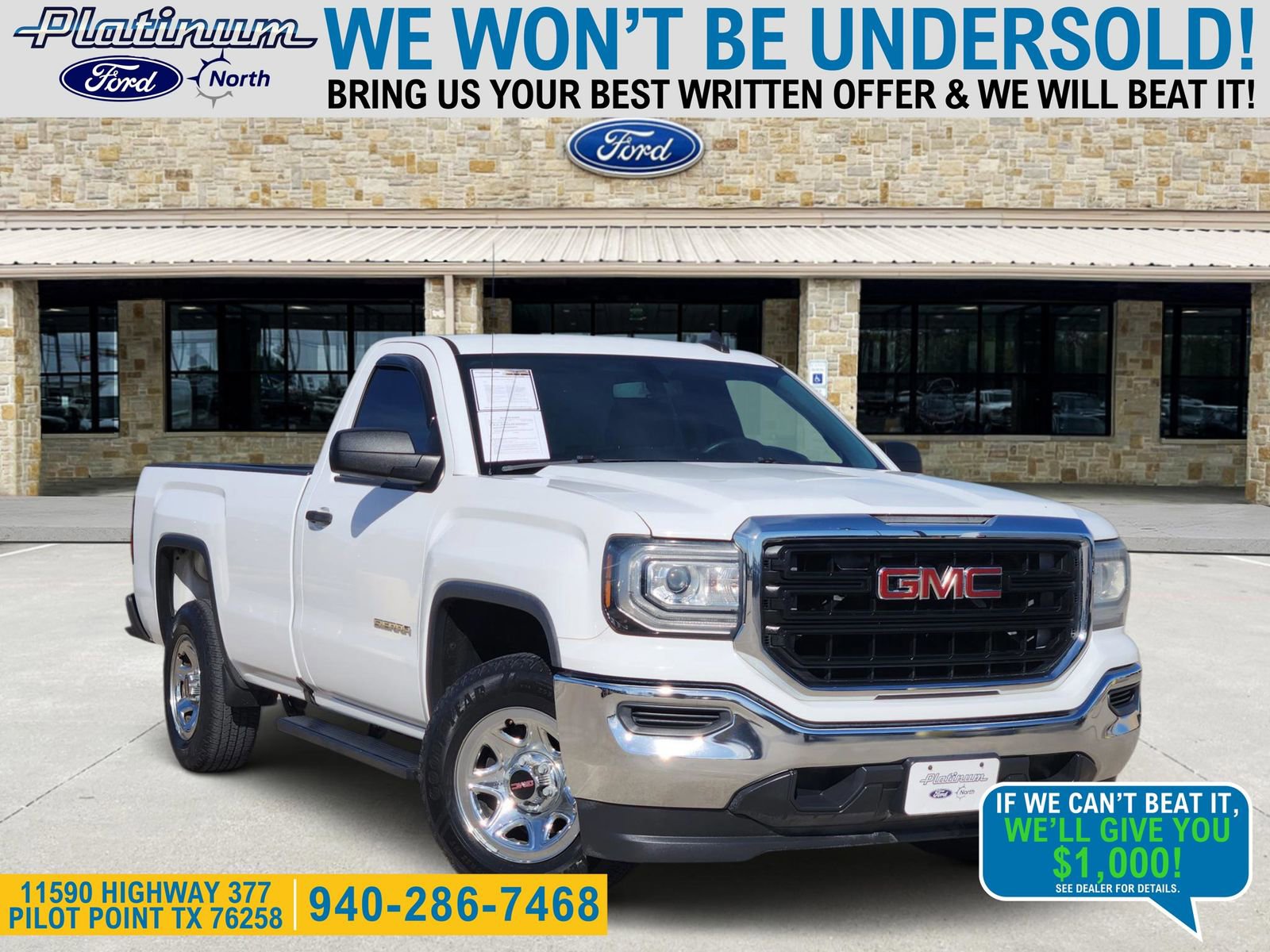 Used 2016 GMC Sierra 1500 Base w/ Sierra Convenience Package