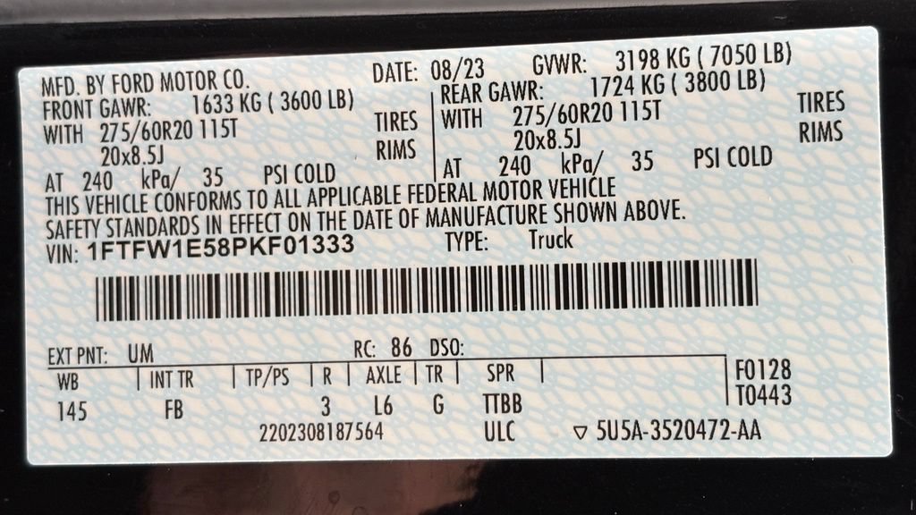 Used 2023 Ford F150 XLT w/ Equipment Group 302A High AWD/4WD image 52