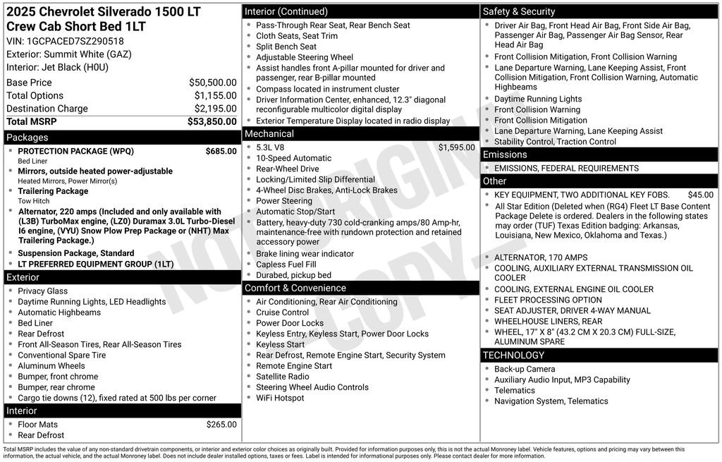 New 2025 Chevrolet Silverado 1500 LT w/ Protection Package image 28