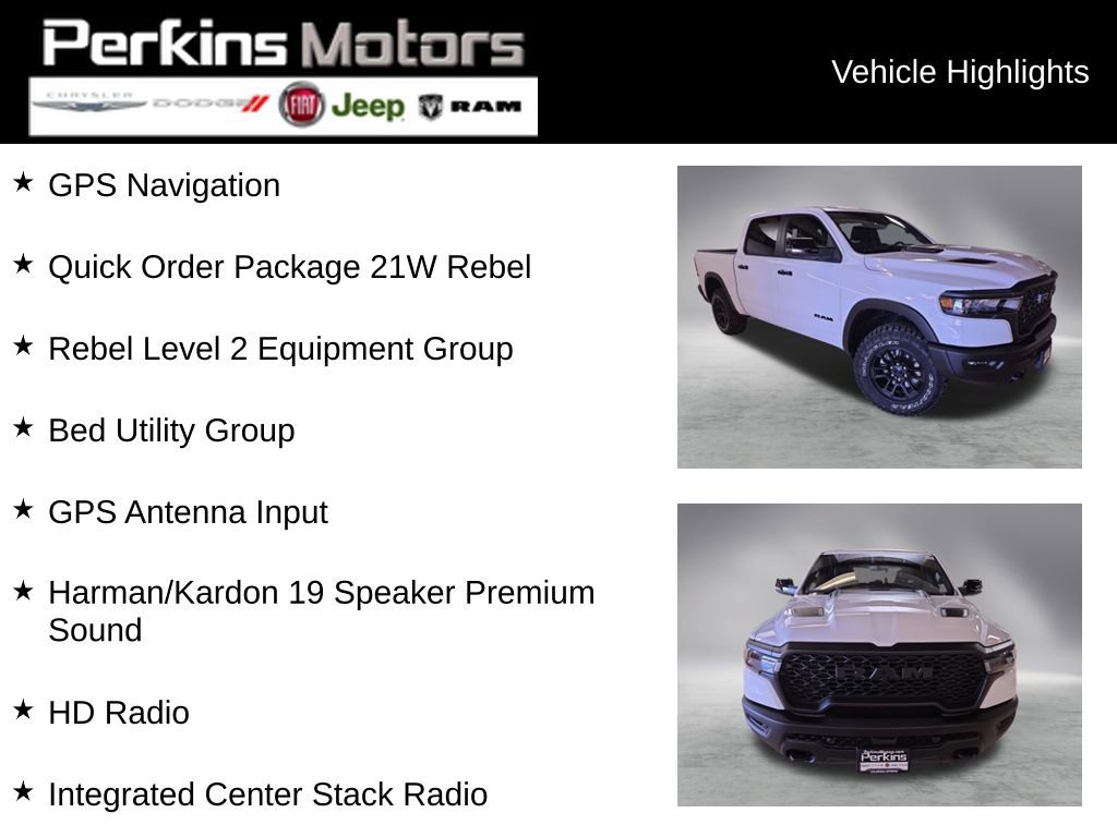 New 2026 RAM 1500 Rebel w/ Rebel Level 2 Equipment Group image 2