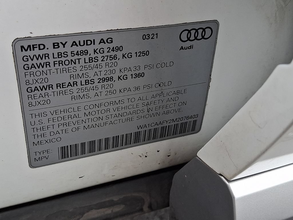 Used 2021 Audi Q5 Prestige w/ Prestige Package AWD/4WD image 35