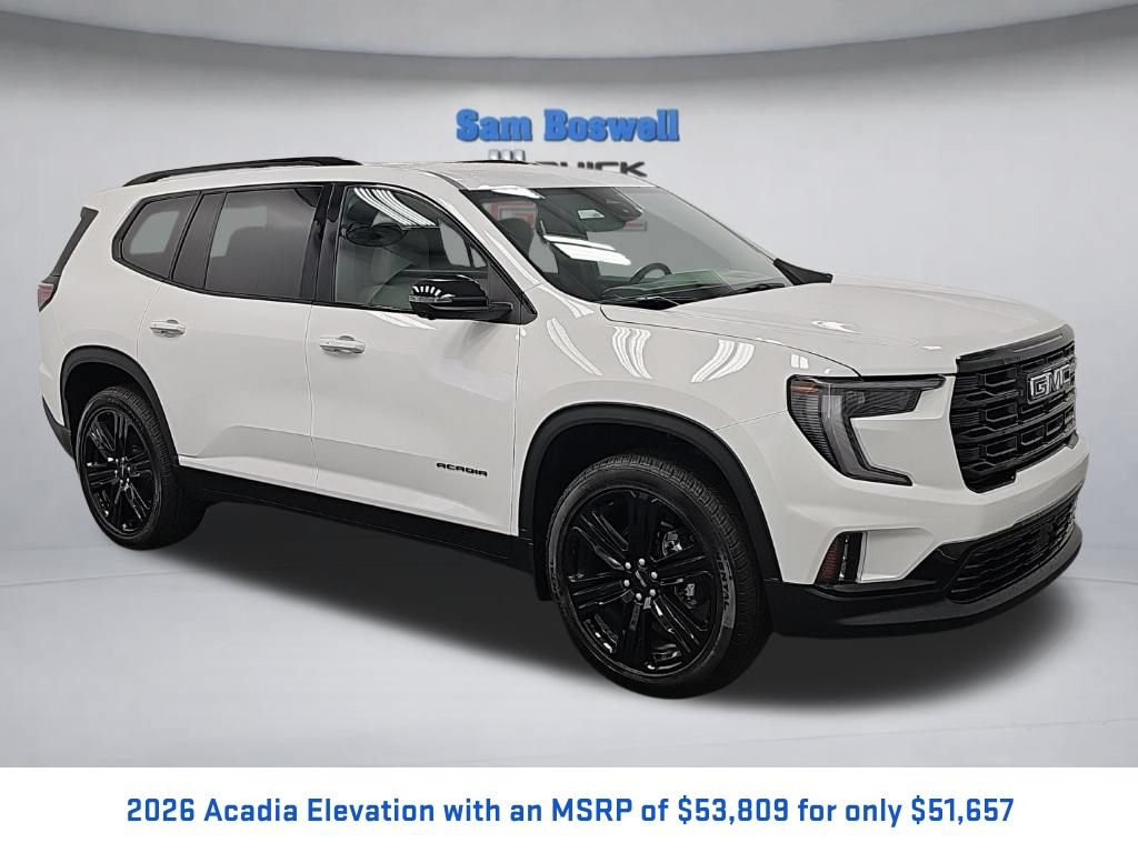 New 2026 GMC Acadia Elevation w/ Black Edition