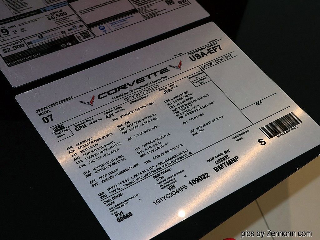 Used 2023 Chevrolet Corvette Stingray Premium Cpe w/ Z51 Performance Package image 69