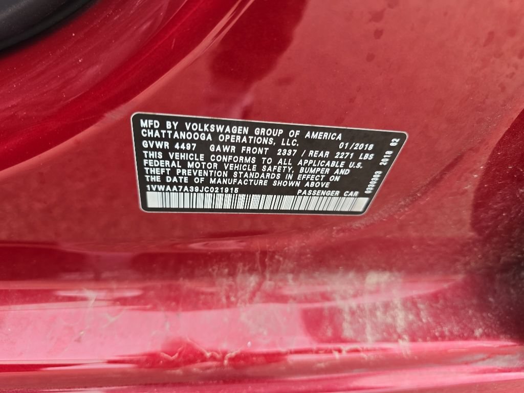 Used 2018 Volkswagen Passat 2.0T R-Line FWD image 8