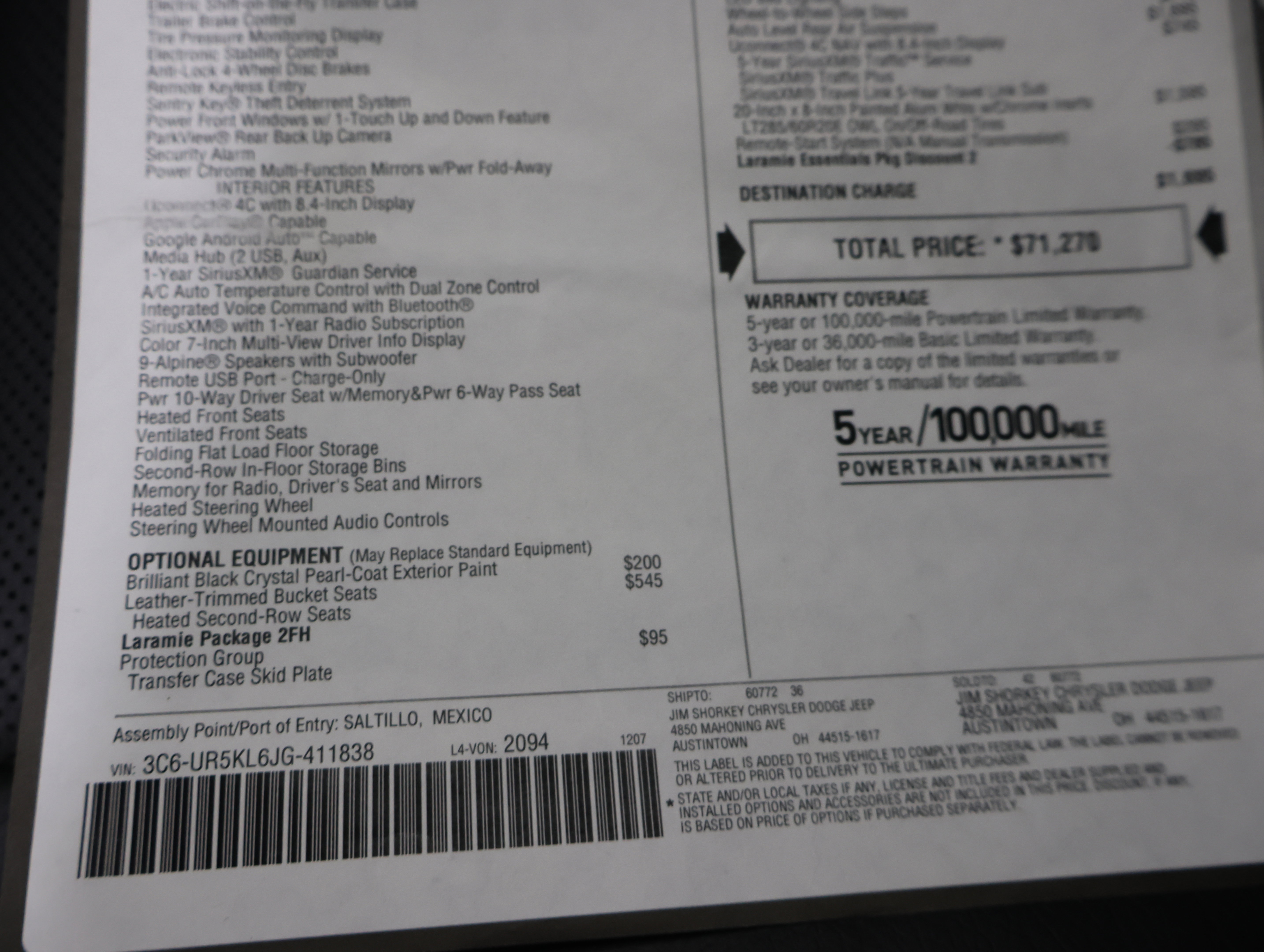 Used 2018 RAM 2500 Laramie image 65