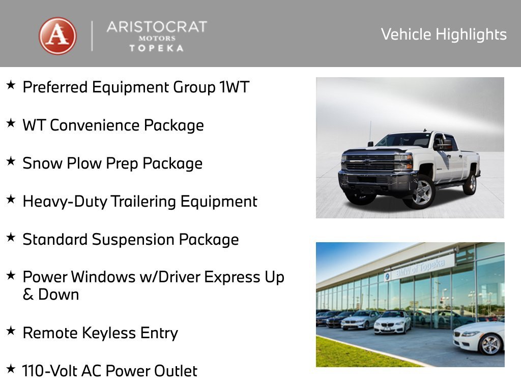 Used 2015 Chevrolet Silverado 2500 W/T w/ WT Convenience Package AWD/4WD image 2