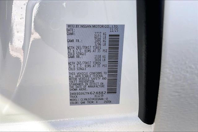 New 2026 Nissan Frontier PRO-4X w/ Tow Package image 17