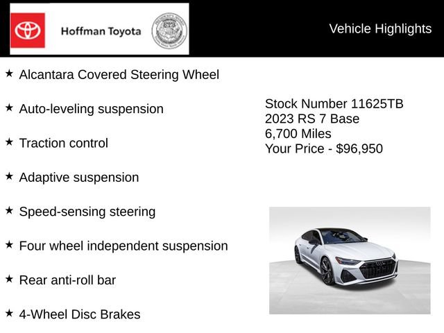 Used 2023 Audi RS 7 Sportback AWD/4WD image 25