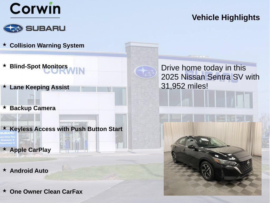 Used 2025 Nissan Sentra SV FWD image 6