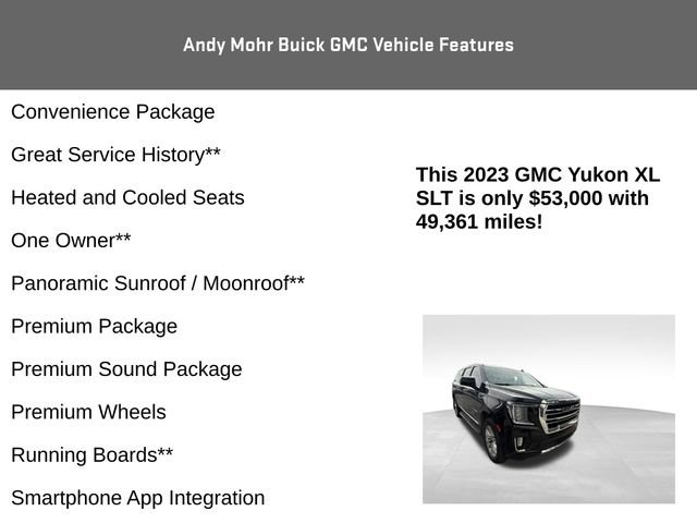 Used 2023 GMC Yukon XL SLT w/ SLT Premium Package AWD/4WD image 8