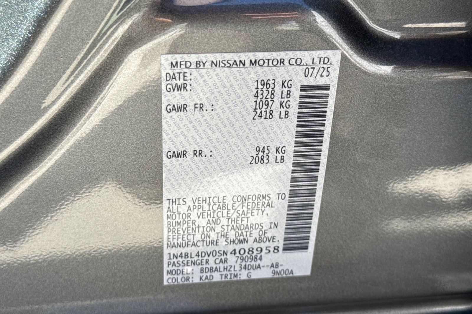 Used 2025 Nissan Altima 2.5 SV image 22