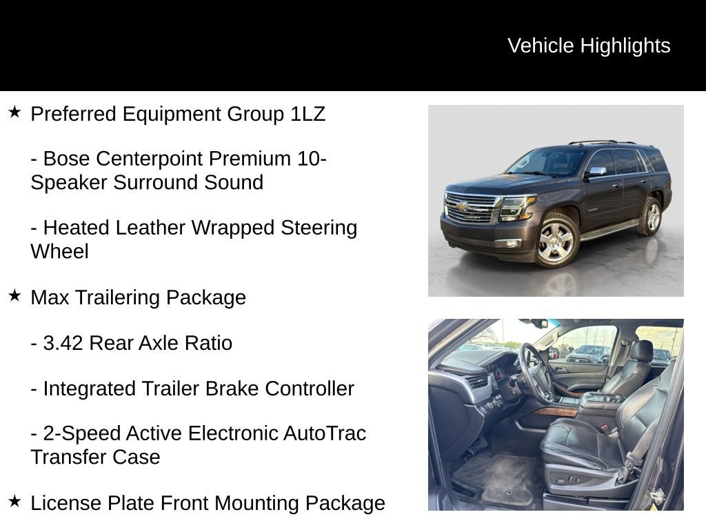 Used 2015 Chevrolet Tahoe LTZ w/ Max Trailering Package AWD/4WD image 21