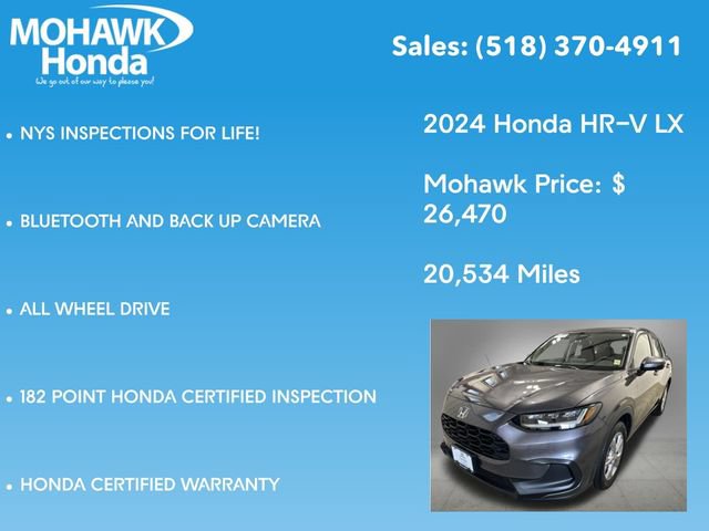 Certified 2024 Honda HR-V LX image 8