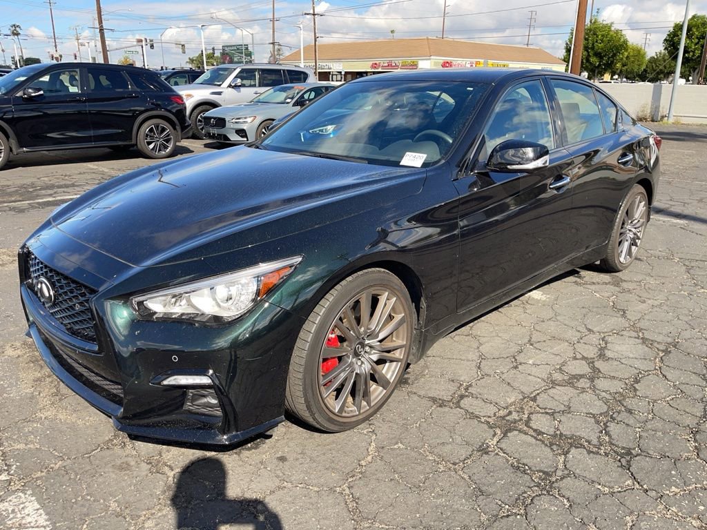Certified 2023 INFINITI Q50 Red Sport 400 w/ Black Opal Edition image 2