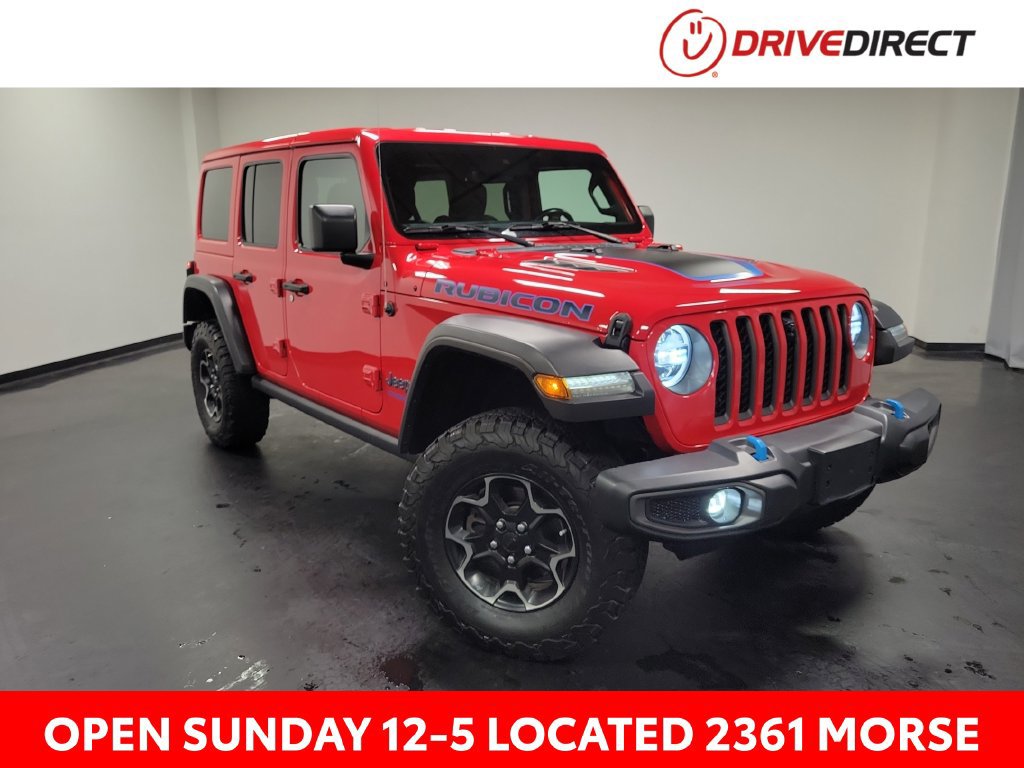 Used 2021 Jeep Wrangler Unlimited Rubicon 4xe w/ Cold Weather Group AWD/4WD image 1