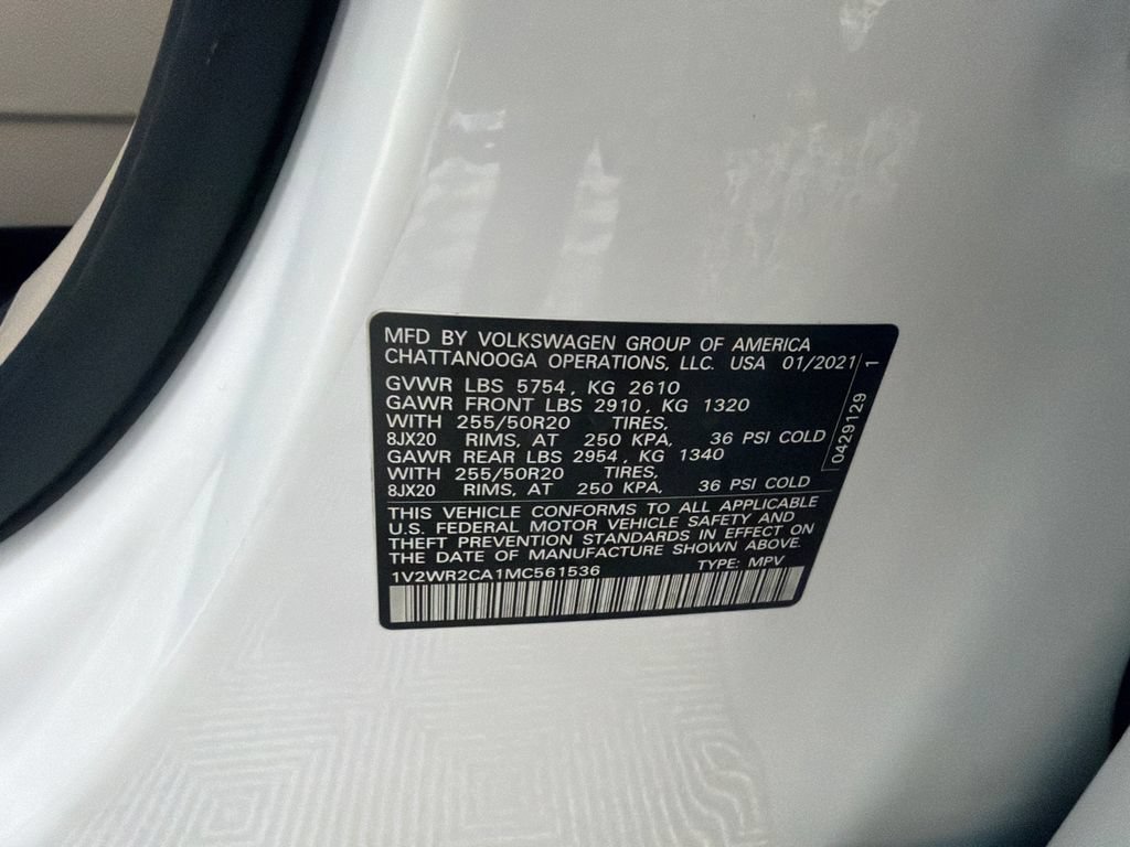 Used 2021 Volkswagen Atlas SE FWD image 32