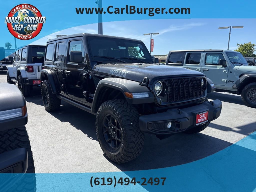 Certified 2025 Jeep Wrangler Unlimited Sport S 4xe AWD/4WD image 1