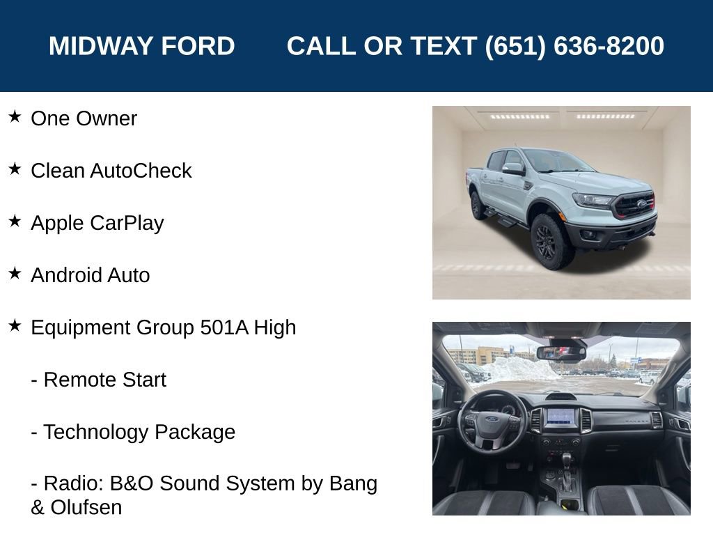 Certified 2022 Ford Ranger Lariat w/ Tremor Off-Road Package image 6