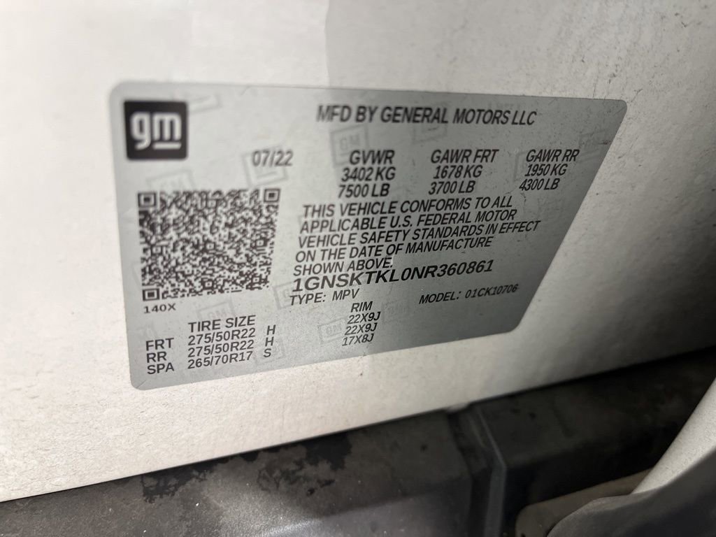 Certified 2022 Chevrolet Tahoe High Country AWD/4WD image 25