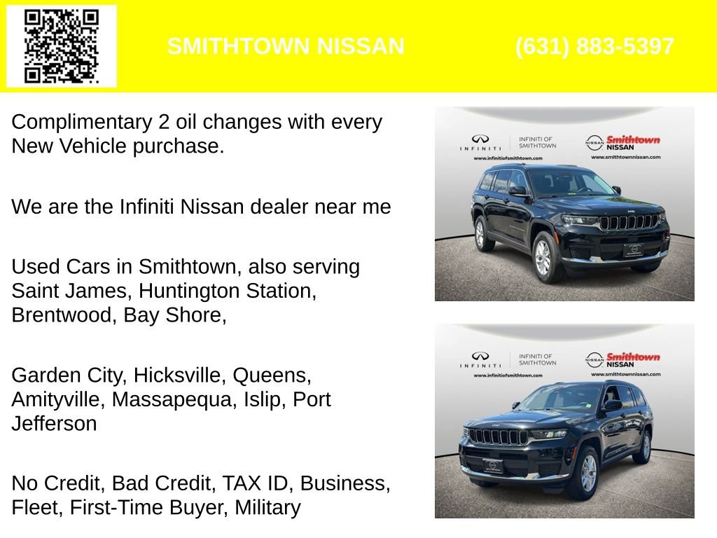 Used 2022 Jeep Grand Cherokee L Laredo w/ Luxury Tech Group I AWD/4WD image 2