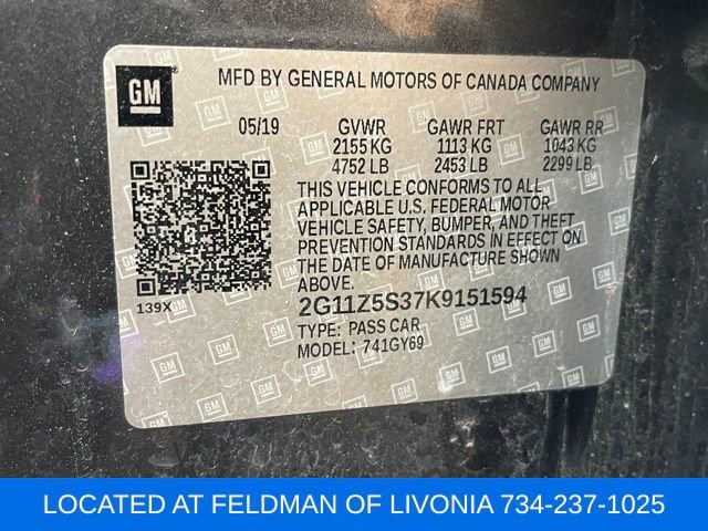 Used 2019 Chevrolet Impala LT w/ LT Convenience Package image 40