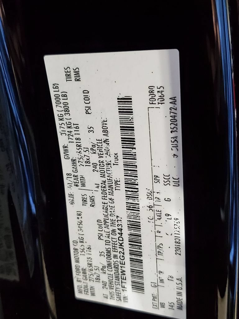 Used 2018 Ford F150 XLT w/ Equipment Group 301A Mid AWD/4WD image 44